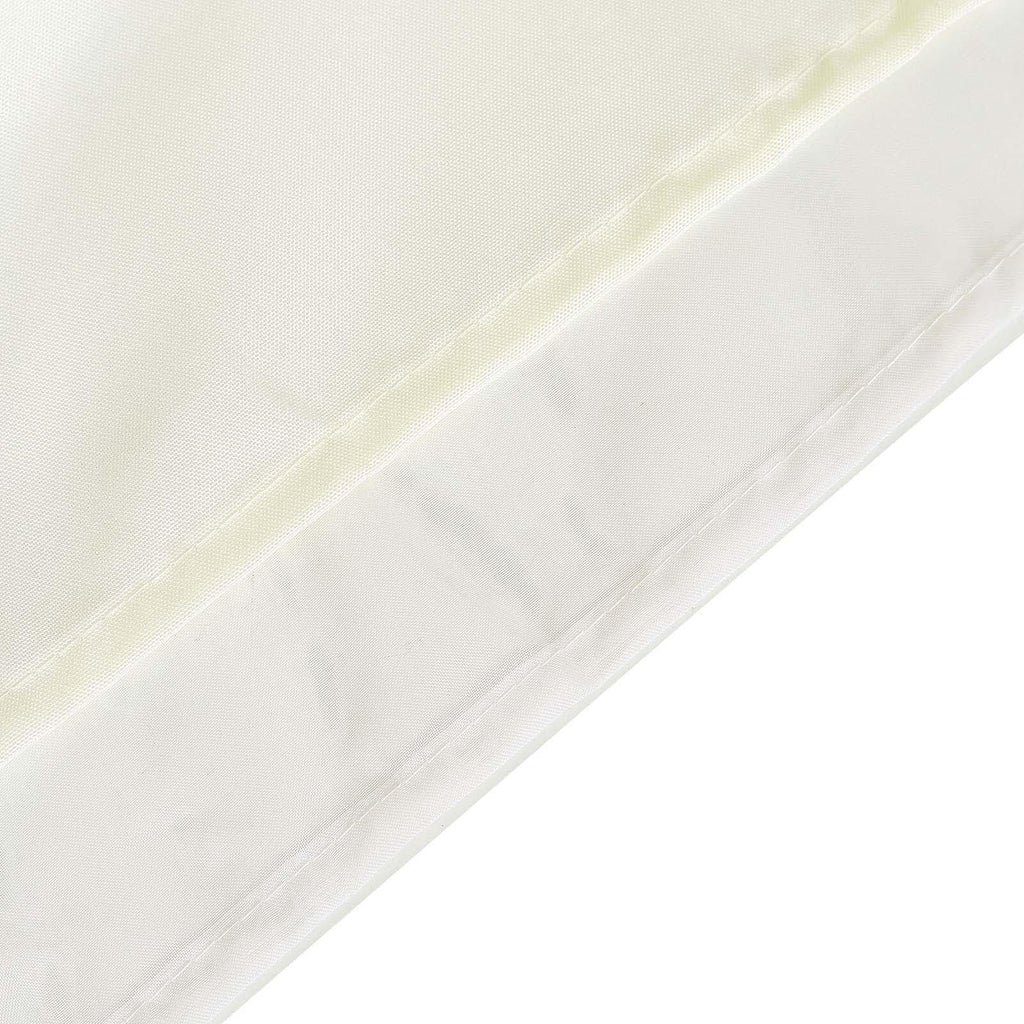 Ivory Chiffon Polyester Event Curtain Drapes, Dual Layer Divider Backdrop Curtain Panels with Rod Pockets - 10ftx10ft - Bell Racket Store