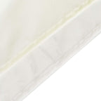 Ivory Chiffon Polyester Event Curtain Drapes, Dual Layer Divider Backdrop Curtain Panels with Rod Pockets - 10ftx10ft - Bell Racket Store