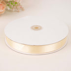 100 Yards 7/8" Ivory Single Face Decorative Satin Ribbon