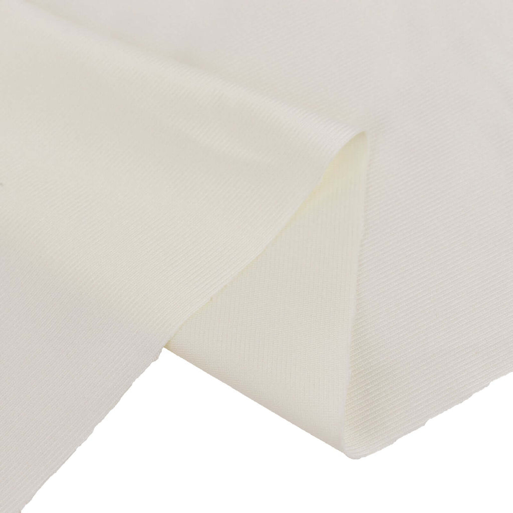 Ivory Scuba Polyester Fabric Roll, Wrinkle Free DIY Craft Fabric Bolt - 60"x10 Yards - Bell Racket Store