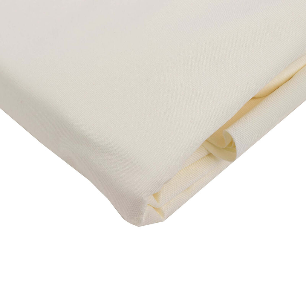 Ivory Scuba Polyester Fabric Roll, Wrinkle Free DIY Craft Fabric Bolt - 60"x10 Yards - Bell Racket Store