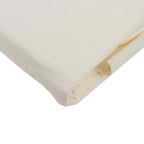 Ivory Scuba Polyester Fabric Roll, Wrinkle Free DIY Craft Fabric Bolt - 60"x10 Yards - Bell Racket Store