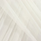 Ivory Sheer Backdrop Drape â€“ 5ft x 14ft Wedding Arch & Ceiling Decor Panel, Wrinkle Free with Soft Shimmer - Bell Racket Store