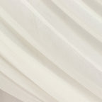 Ivory Sheer Backdrop Drape â€“ 5ftx32ft Wedding Arch & Ceiling Decor Panel, Wrinkle Free with Soft Shimmer - Bell Racket Store