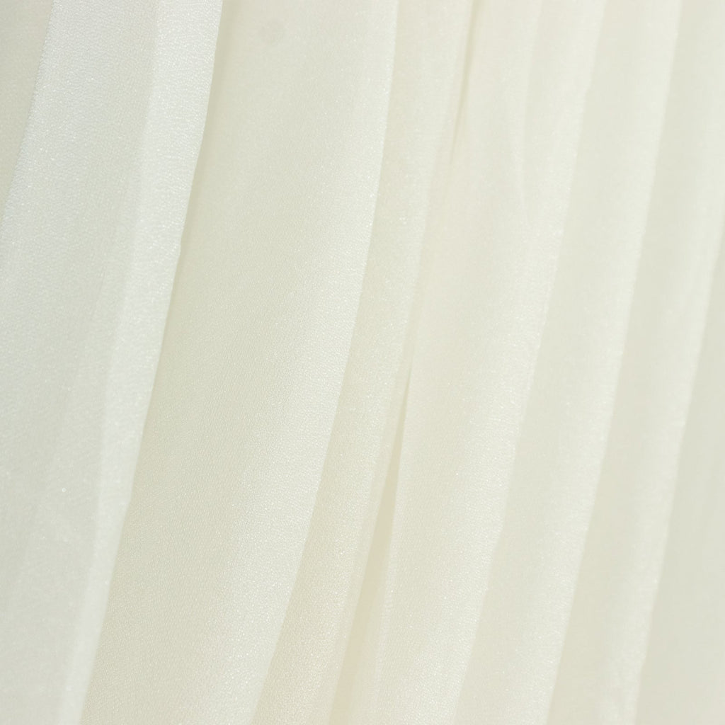 Ivory Sheer Chiffon Valance Curtain 4ft x 5ft â€“ Wedding Arch Drape with Rod Pocket, Voile Backdrop Panel - Bell Racket Store