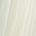 Ivory Sheer Chiffon Valance Curtain 4ft x 5ft â€“ Wedding Arch Drape with Rod Pocket, Voile Backdrop Panel - Bell Racket Store