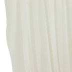 Ivory Sheer Chiffon Valance Curtain 4ft x 5ft â€“ Wedding Arch Drape with Rod Pocket, Voile Backdrop Panel - Bell Racket Store