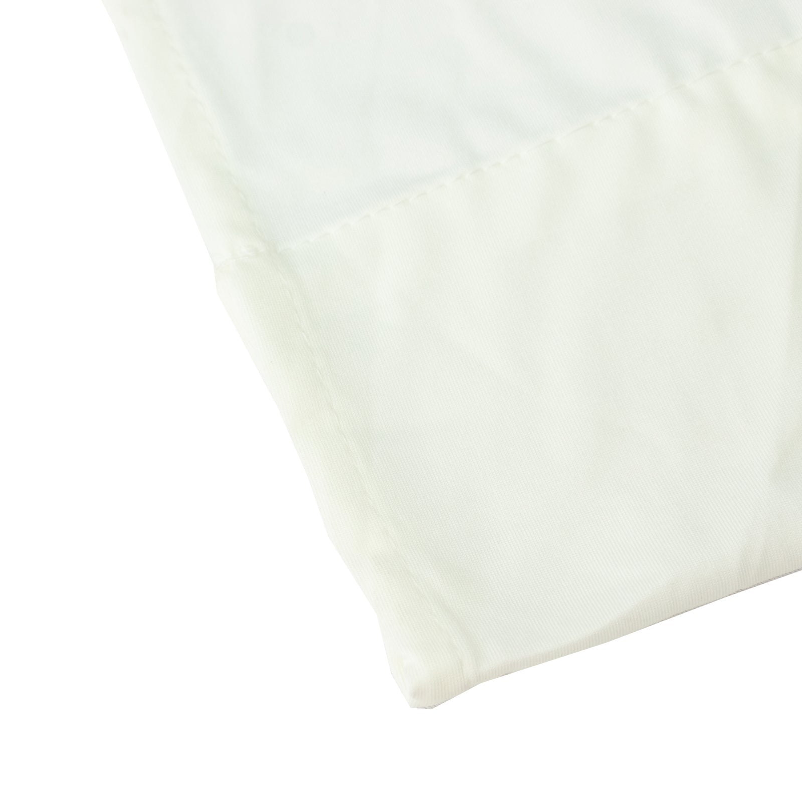 Ivory Spandex Ceiling Drape Panel, 5ft x 32ft â€” Wrinkle - Free 4 - Way Stretch Fabric, Extra - Long Curtain for Event Ceiling or Backdrop DÃ©cor - Bell Racket Store