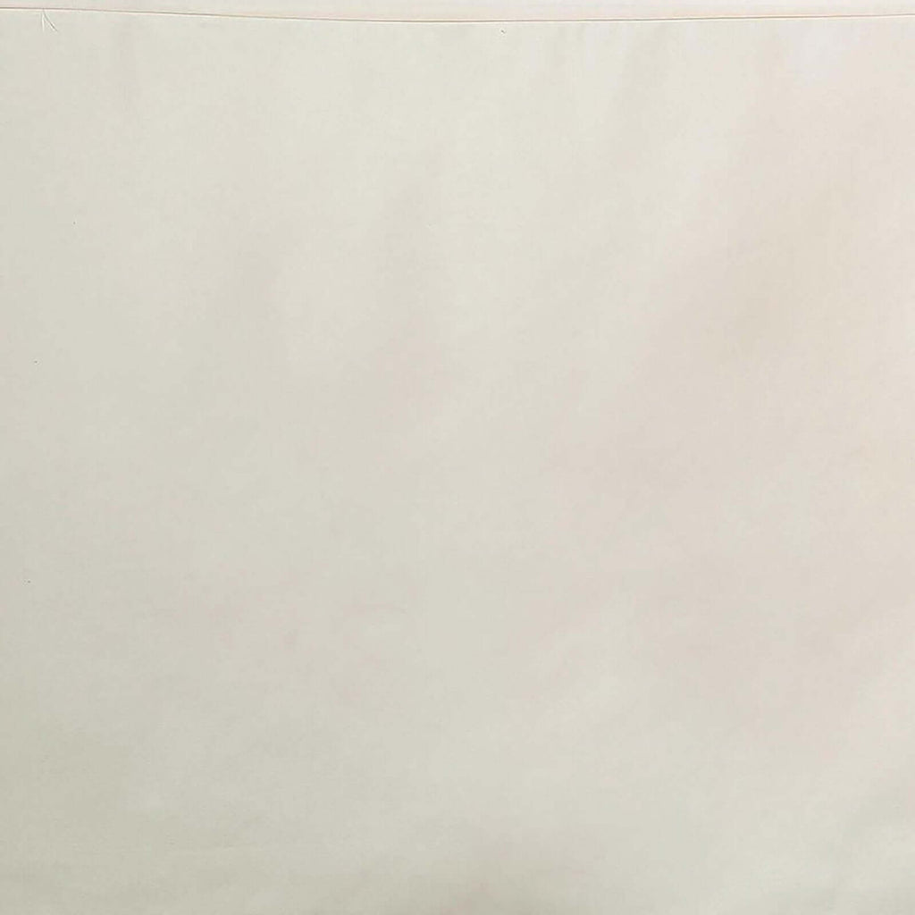 Fitted Polyester 96"x30" Rectangle Tablecloth Ivory - Durable and Easy to Maintain Table Cover