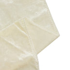 Ivory Crushed Velvet Backdrop Curtain â€“ 8ft x 8ft Event Drape with Rod Pocket, Privacy Panel for Photo Booths & Events