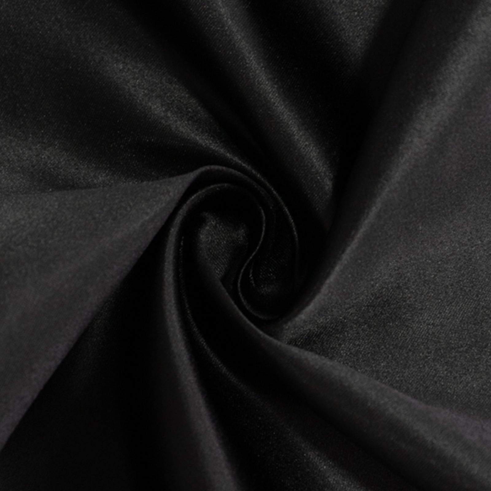 Lamour Satin 108" Round Tablecloth Black - Durable & Silk - Like Table Cover for Classy Weddings & Events - Bell Racket Store