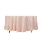 Lamour Satin 108" Round Tablecloth Blush - Durable & Silk - Like Table Cover - Bell Racket Store