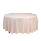 Lamour Satin 108" Round Tablecloth Blush - Durable & Silk - Like Table Cover - Bell Racket Store