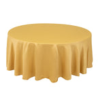 Lamour Satin 108" Round Tablecloth Champagne - Durable & Silk - Like Table Cover - Bell Racket Store