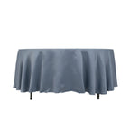 Lamour Satin 108" Round Tablecloth Dusty Blue - Durable & Silk - Like Table Cover - Bell Racket Store