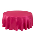 Lamour Satin 108" Round Tablecloth Fuchsia - Durable & Silk - Like Table Cover - Bell Racket Store