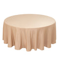 Lamour Satin 108" Round Tablecloth Nude - Durable & Silk - Like Table Cover - Bell Racket Store