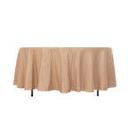 Lamour Satin 108" Round Tablecloth Nude - Durable & Silk - Like Table Cover - Bell Racket Store