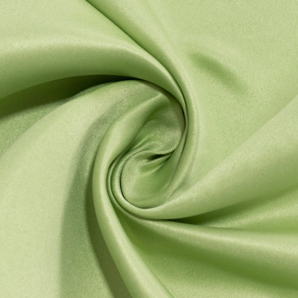 Lamour Satin 108" Round Tablecloth Sage Green - Durable & Silk - Like Table Cover - Bell Racket Store