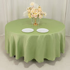 Lamour Satin 108" Round Tablecloth Sage Green - Durable & Silk - Like Table Cover - Bell Racket Store