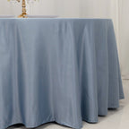 Lamour Satin 120" Round Tablecloth Dusty Blue - Seamless Table Cover with Soft Tempered Sheen - Bell Racket Store