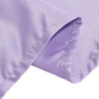 Lamour Satin 120" Round Tablecloth Lavender Lilac - Seamless Table Cover with Soft Tempered Sheen - Bell Racket Store