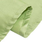 Lamour Satin 120" Round Tablecloth Sage Green - Seamless Table Cover with Soft Tempered Sheen - Bell Racket Store