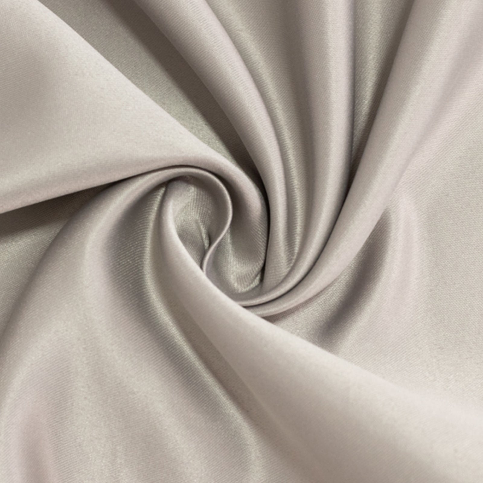 Lamour Satin 120" Round Tablecloth Silver - Seamless Table Cover with Soft Tempered Sheen - Bell Racket Store