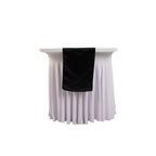 Lamour Satin 12"x108" Table Runner Black - Smooth & Lustrous Finish - Bell Racket Store