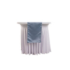 Lamour Satin 12"x108" Table Runner Dusty Blue - Smooth & Lustrous Finish - Bell Racket Store