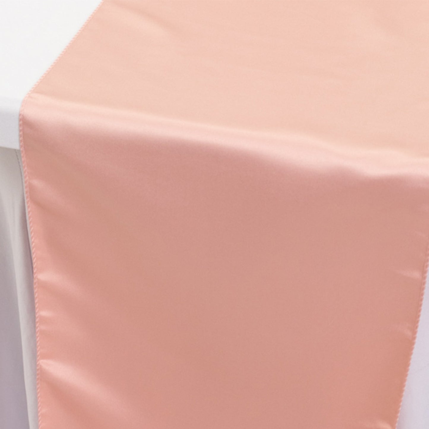 Lamour Satin 12"x108" Table Runner Dusty Rose - Smooth & Lustrous Finish - Bell Racket Store