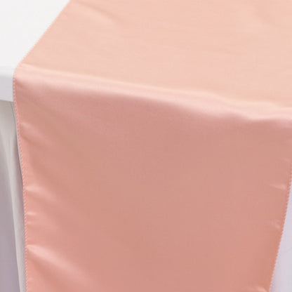 Lamour Satin 12"x108" Table Runner Dusty Rose - Smooth & Lustrous Finish - Bell Racket Store