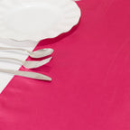 Lamour Satin 12"x108" Table Runner Fuchsia - Smooth & Lustrous Finish - Bell Racket Store