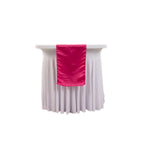 Lamour Satin 12"x108" Table Runner Fuchsia - Smooth & Lustrous Finish - Bell Racket Store