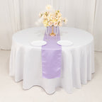 Lamour Satin 12"x108" Table Runner Lavender Lilac - Smooth & Lustrous Finish - Bell Racket Store