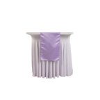 Lamour Satin 12"x108" Table Runner Lavender Lilac - Smooth & Lustrous Finish - Bell Racket Store