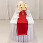 Lamour Satin 12"x108" Table Runner Red - Smooth & Lustrous Finish - Bell Racket Store