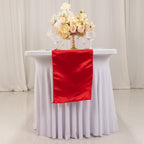 Lamour Satin 12"x108" Table Runner Red - Smooth & Lustrous Finish - Bell Racket Store