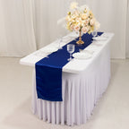 Lamour Satin 12"x108" Table Runner Royal Blue - Smooth & Lustrous Finish - Bell Racket Store