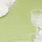 Lamour Satin 12"x108" Table Runner Sage Green - Smooth & Lustrous Finish - Bell Racket Store