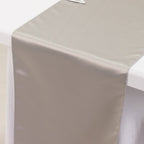 Lamour Satin 12"x108" Table Runner Silver - Smooth & Lustrous Finish - Bell Racket Store