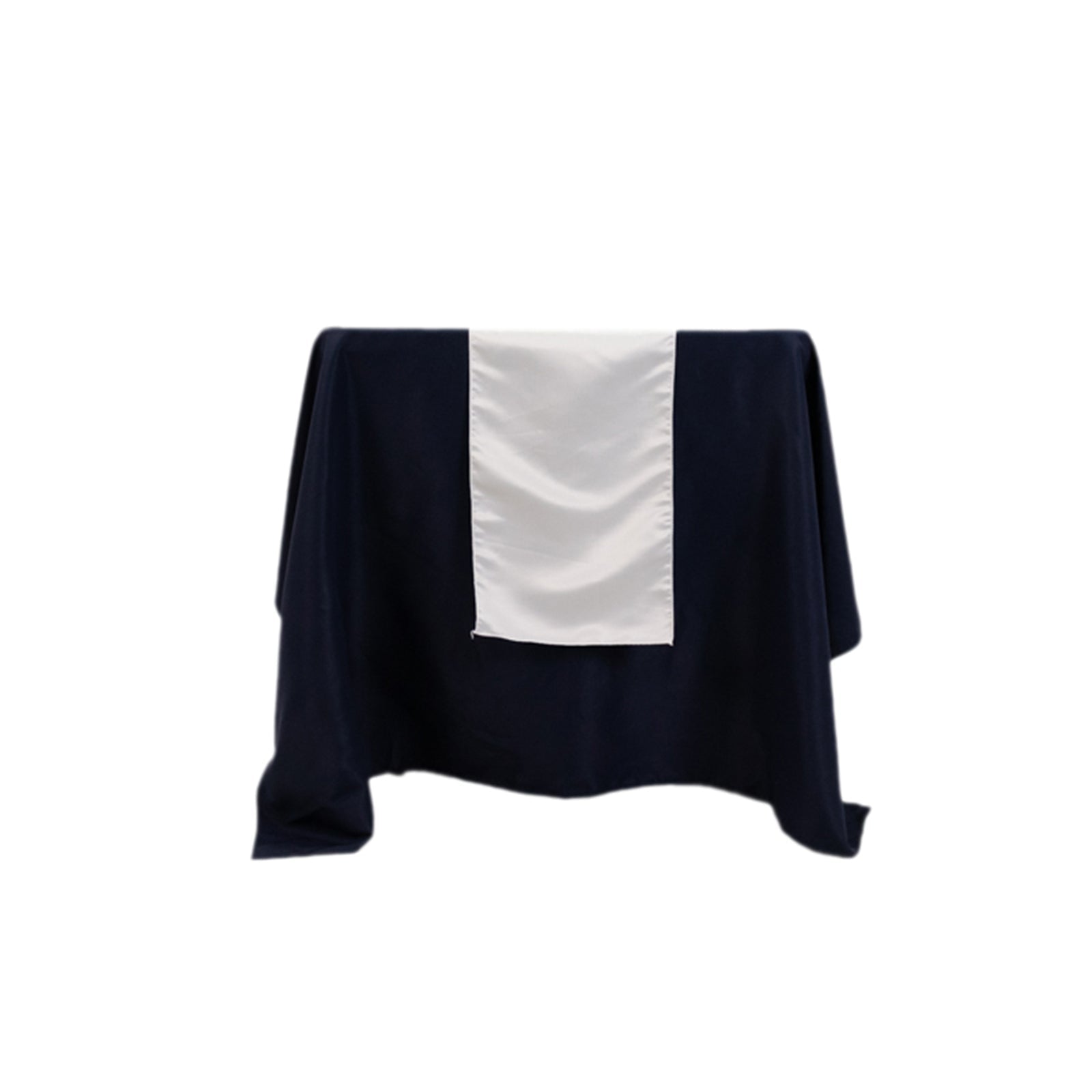 Lamour Satin 12"x108" Table Runner White - Smooth & Lustrous Wedding Decor - Bell Racket Store