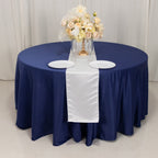 Lamour Satin 12"x108" Table Runner White - Smooth & Lustrous Wedding Decor - Bell Racket Store
