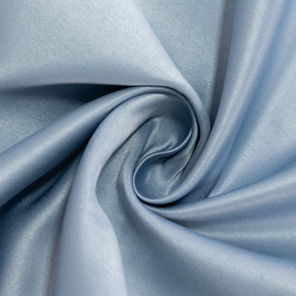 Lamour Satin 54"x54" Square Tablecloth Dusty Blue - Durable & Silk - Like Table Cover - Bell Racket Store