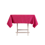 Lamour Satin 54"x54" Square Tablecloth Fuchsia - Durable & Silk - Like Table Cover - Bell Racket Store