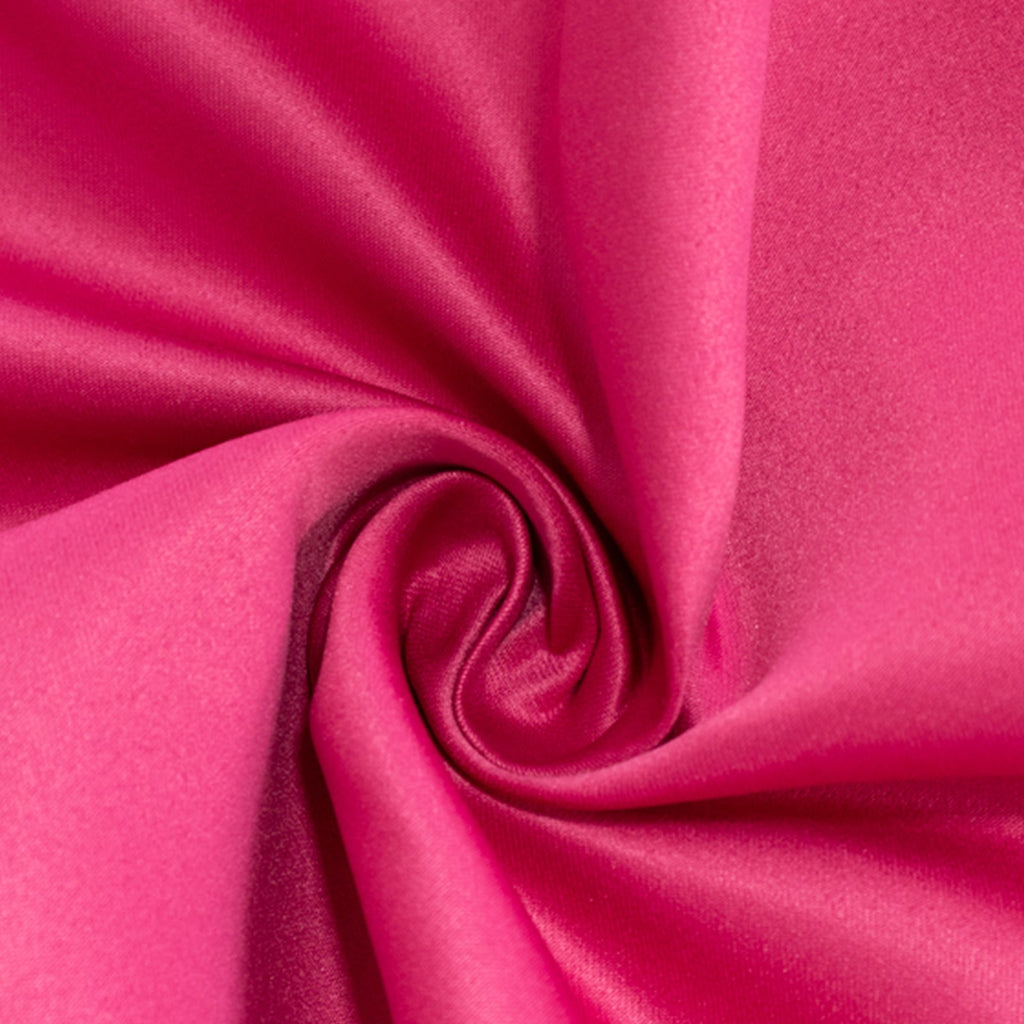 Lamour Satin 54"x54" Square Tablecloth Fuchsia - Durable & Silk - Like Table Cover - Bell Racket Store