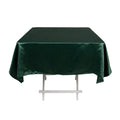 Lamour Satin 54"x54" Square Tablecloth Hunter Emerald Green - Durable & Silk - Like Table Cover - Bell Racket Store