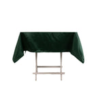Lamour Satin 54"x54" Square Tablecloth Hunter Emerald Green - Durable & Silk - Like Table Cover - Bell Racket Store