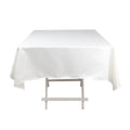 Lamour Satin 54"x54" Square Tablecloth Ivory - Durable & Silk - Like Table Cover - Bell Racket Store