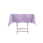 Lamour Satin 54"x54" Square Tablecloth Lavender Lilac - Durable & Silk - Like Table Cover - Bell Racket Store
